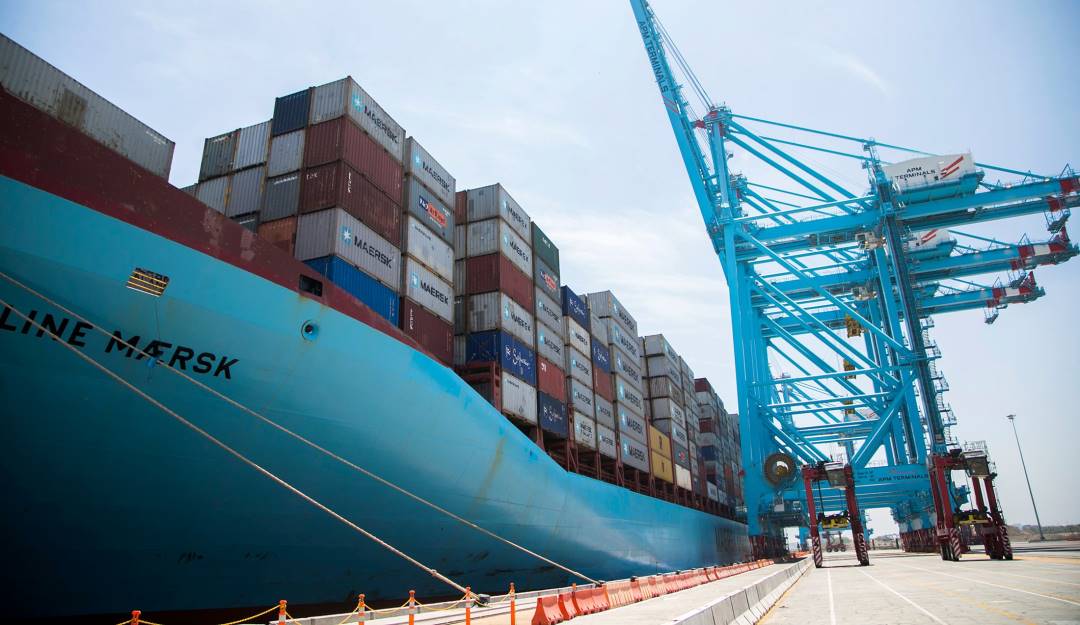 Llegada de contenedores a un puerto mexicano.                       Foto: Getty 