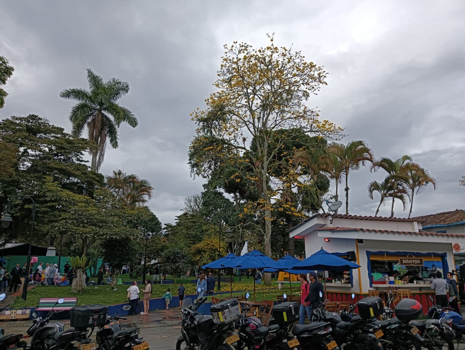 Parque principal del municipio de Circasia, Quindío. Foto: Adrián Trejos