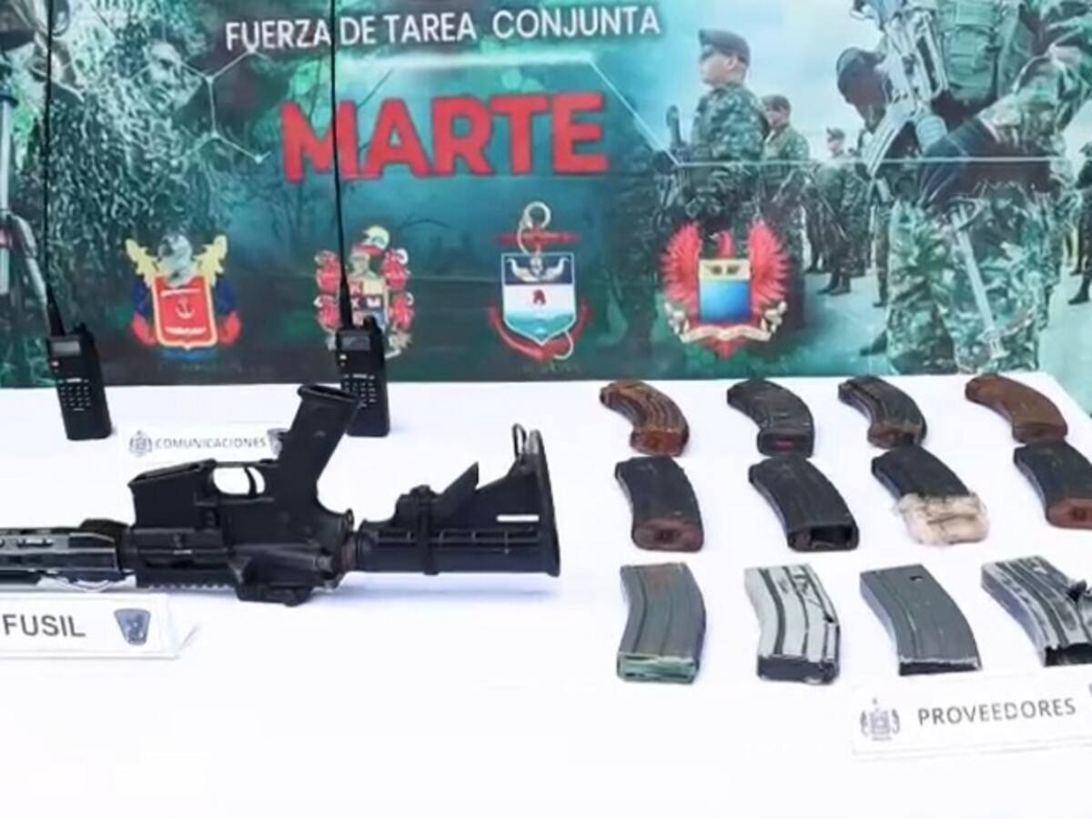 Ejército halló material de guerra tras combates con el Clan del Golfo en el sur de Bolívar