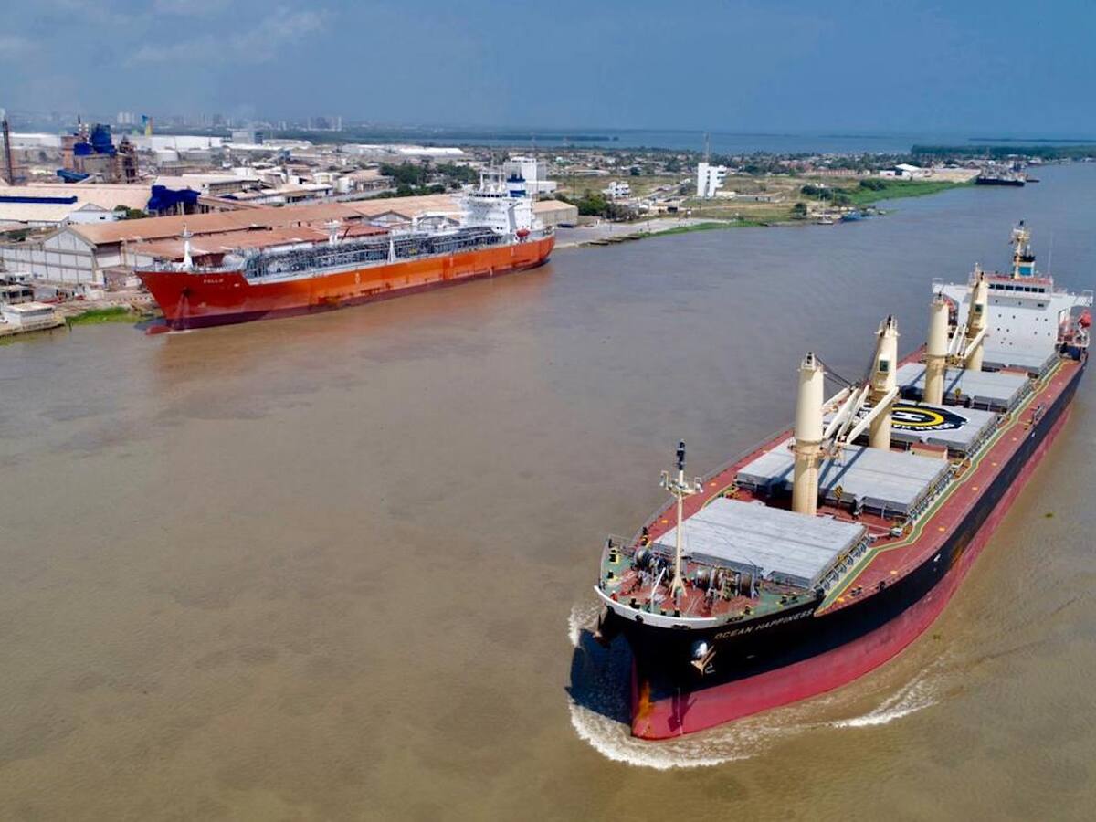 Zarpó desde Barranquilla hacia Bélgica buque con más de 10 metros de calado