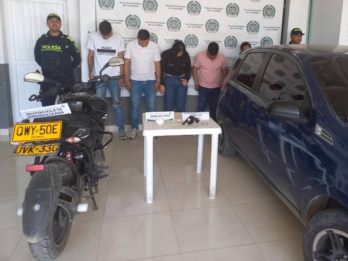 Policía capturó a cinco presuntos fleteros en El Carmen de Bolívar