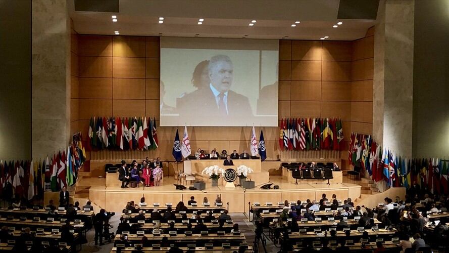 El presidente Iván Duque reconoció el desafío de emplear a los jóvenes debido a que no se encuentran fácilmente puestos de trabajo formales para esta población. Foto: La Wcon Julio Sánchez Cristo