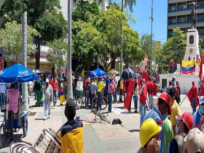 Imagen de referencia, archivo de protesta en Barranquilla.