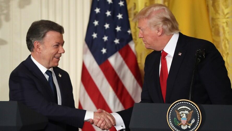 El presidente Juan Manuel Santos se reunirá esta noche con Donald Trump. Foto: Getty Images