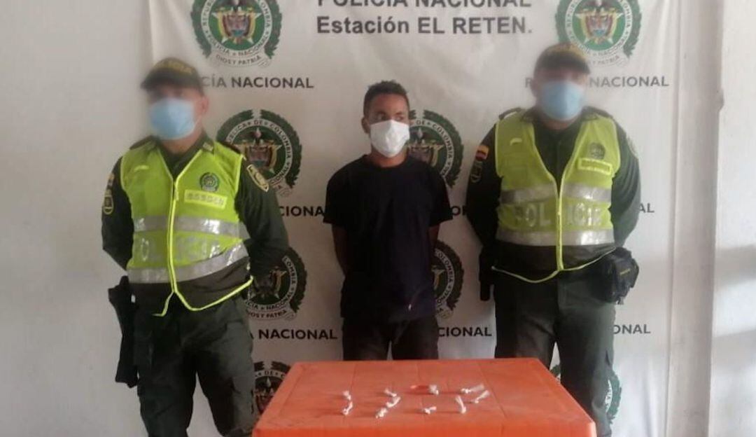 Capturado con base de coca en El Retén