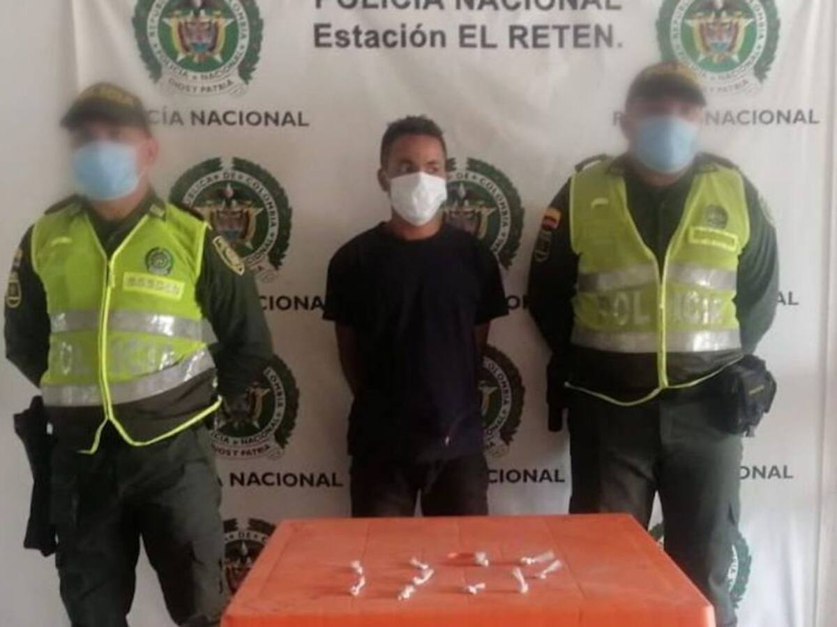 Policía capturó a un hombre con base de coca en El Retén, Magdalena