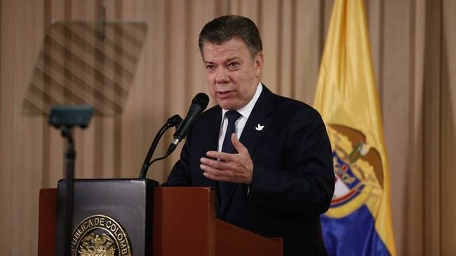 Juan Manuel Santos, presidente de la República. Foto: Colprensa/Sofía Toscano