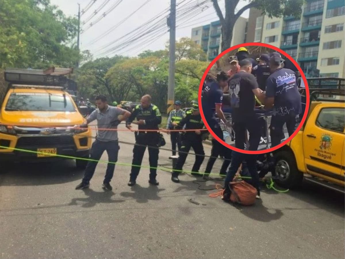 Un hombre se salvó de morir tras caer de una altura de 70 metros en Ibagué