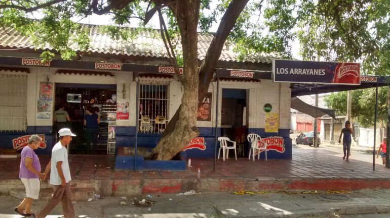 La tienda Los  Arrayanes en donde asesinada la contadora del Instituto Geográfico Agustín Codazzi, Marta Martín Bacci.