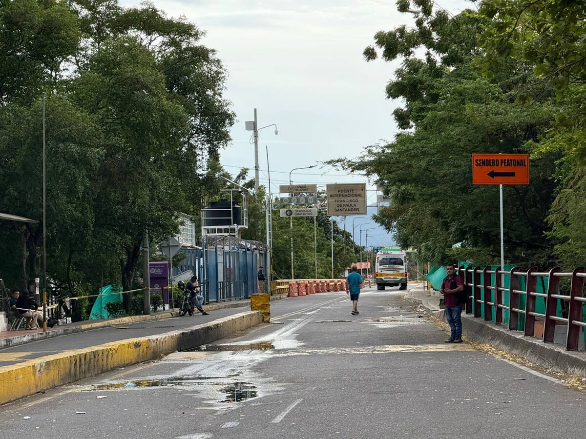 Inician arreglos en el Puente Internacional Francisco de Paula Santander