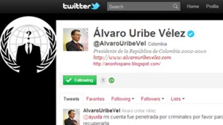 'Chuzaron' la cuenta de Uribe en Twitter