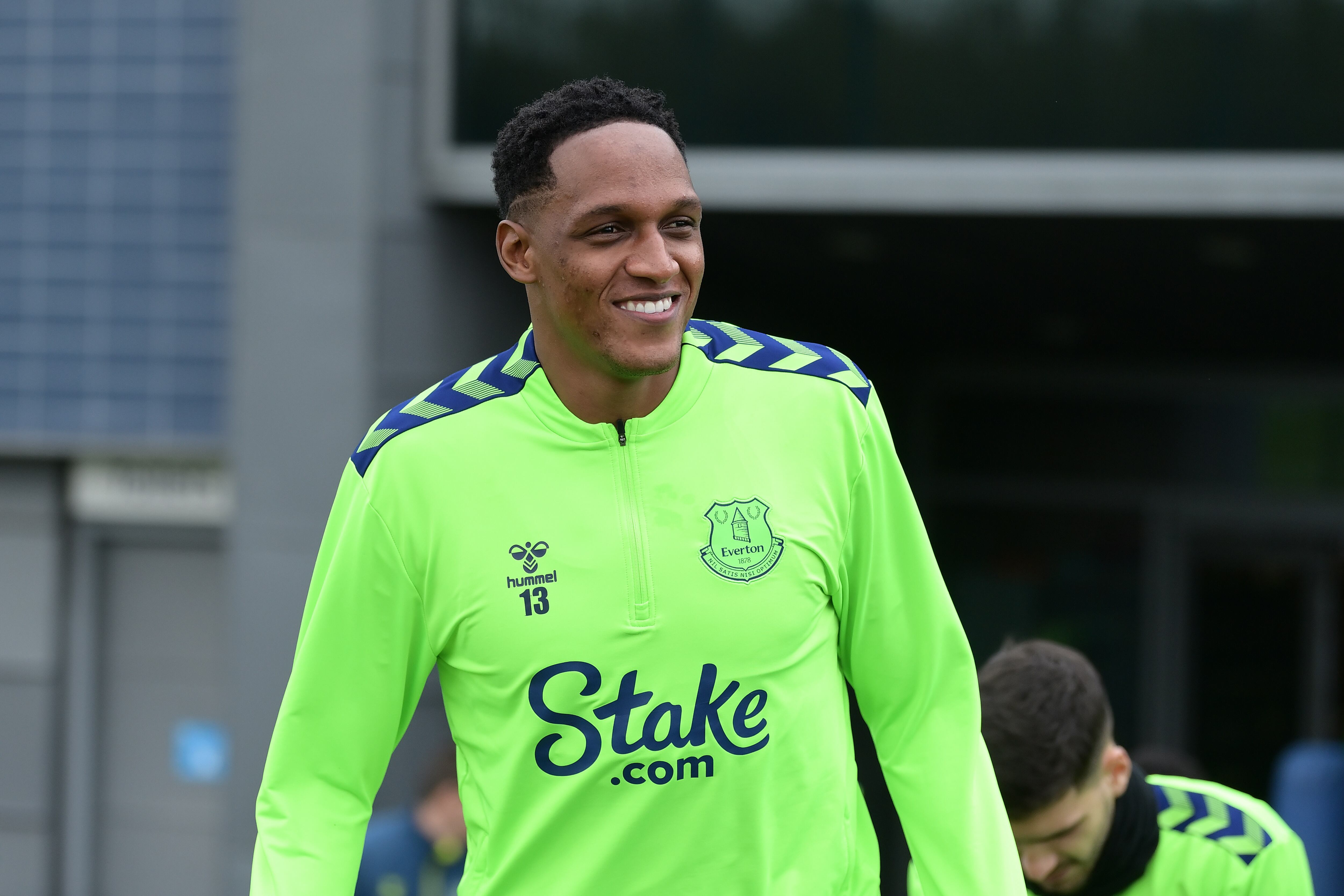 Yerry Mina ya está en los entrenamientos del Everton. (Photo by Tony McArdle/Everton FC via Getty Images)