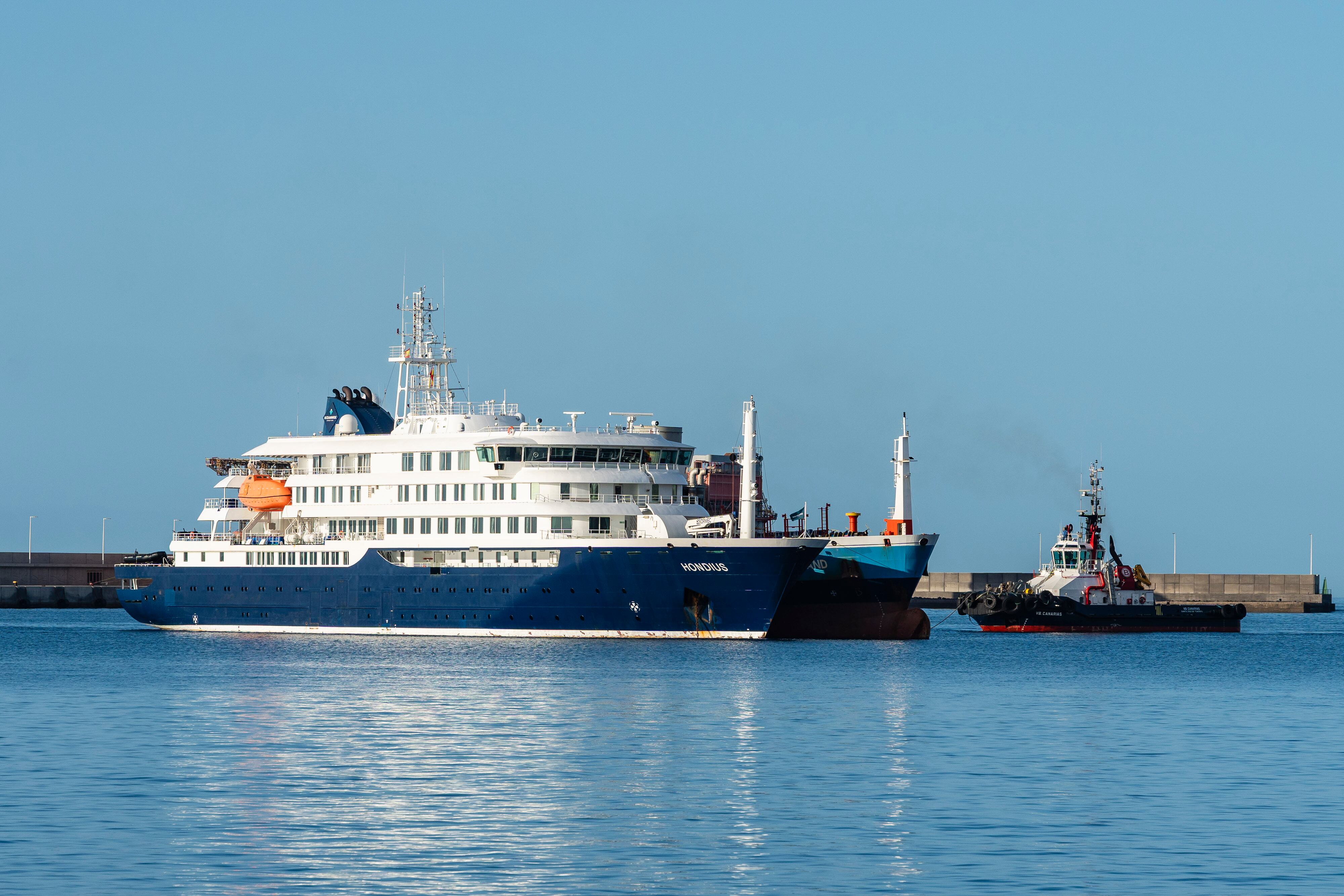 Crucero MV Hondius, afectado por un brote de hantavirus. 
(Foto:     Europa Press Canarias via Getty Images)
