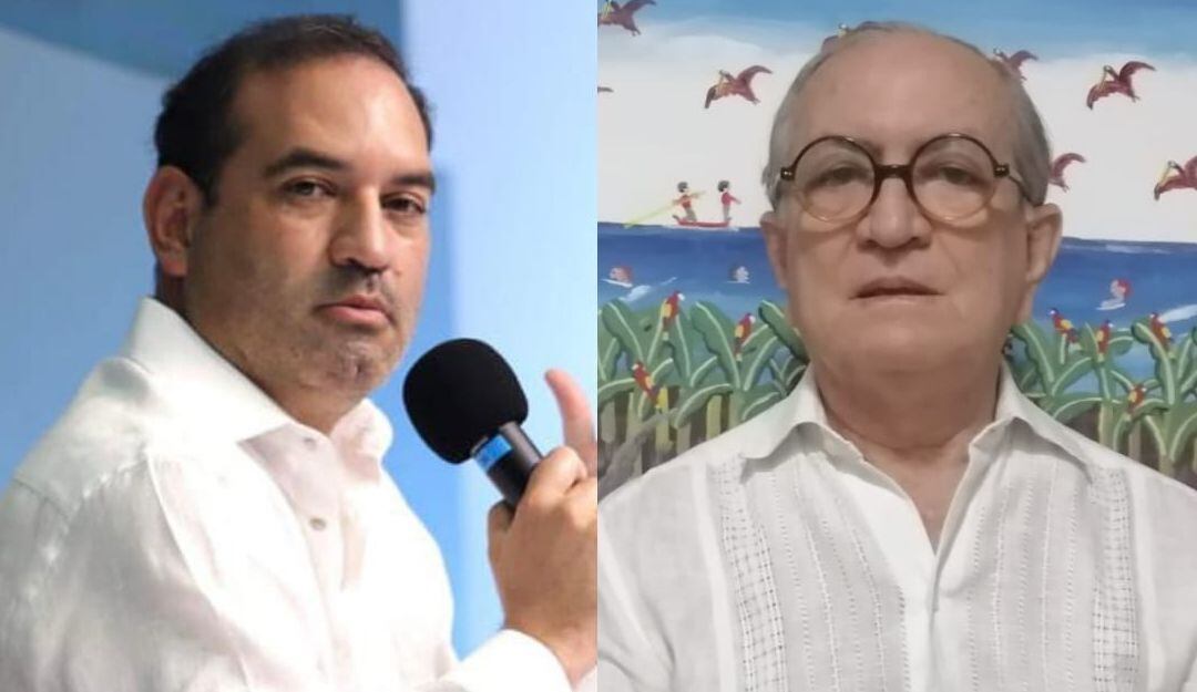 Pedro Pablo Jurado, director de Cormagdalena y el sociólogo Edgar Rey Sinning