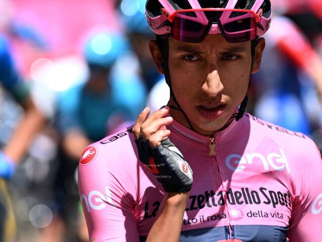 Egan Bernal, líder del Ineos en el Giro de Italia.