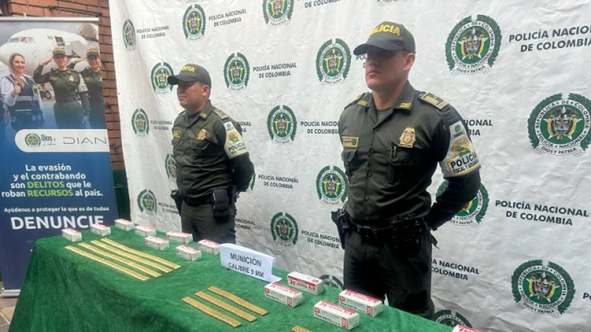 Dentro de una encomienda hallaron 1.500 balas para pistola