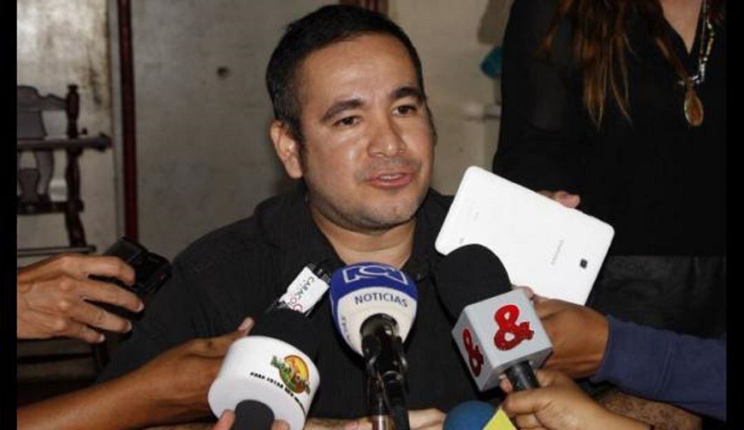 Juan David Diaz, hijo del asesinado alcalde del Roble y miembro del Movice. 