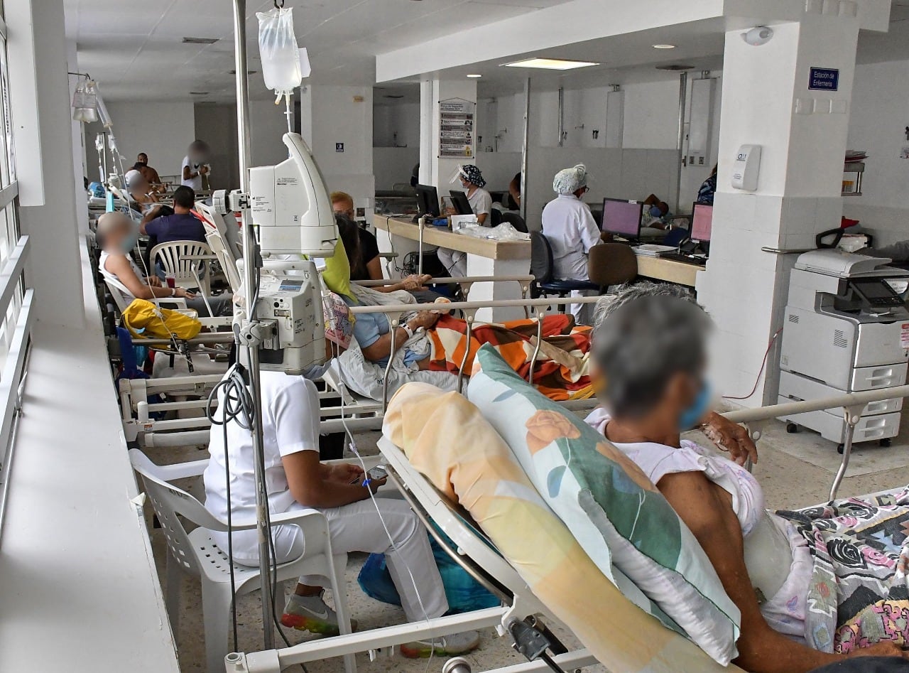 Se registra una ocupación del 152 % en el servicio de urgencias. Foto Relacionada.