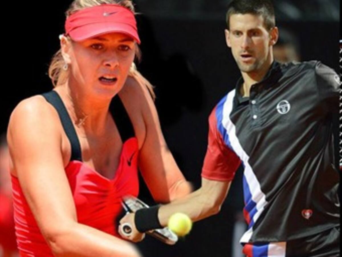 Djokovic y Sharapova avanzan a octavos de final del Abierto de Roma