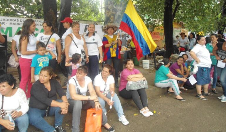 Protestas anteriores de madres comunitarias del ICBF en Cúcuta