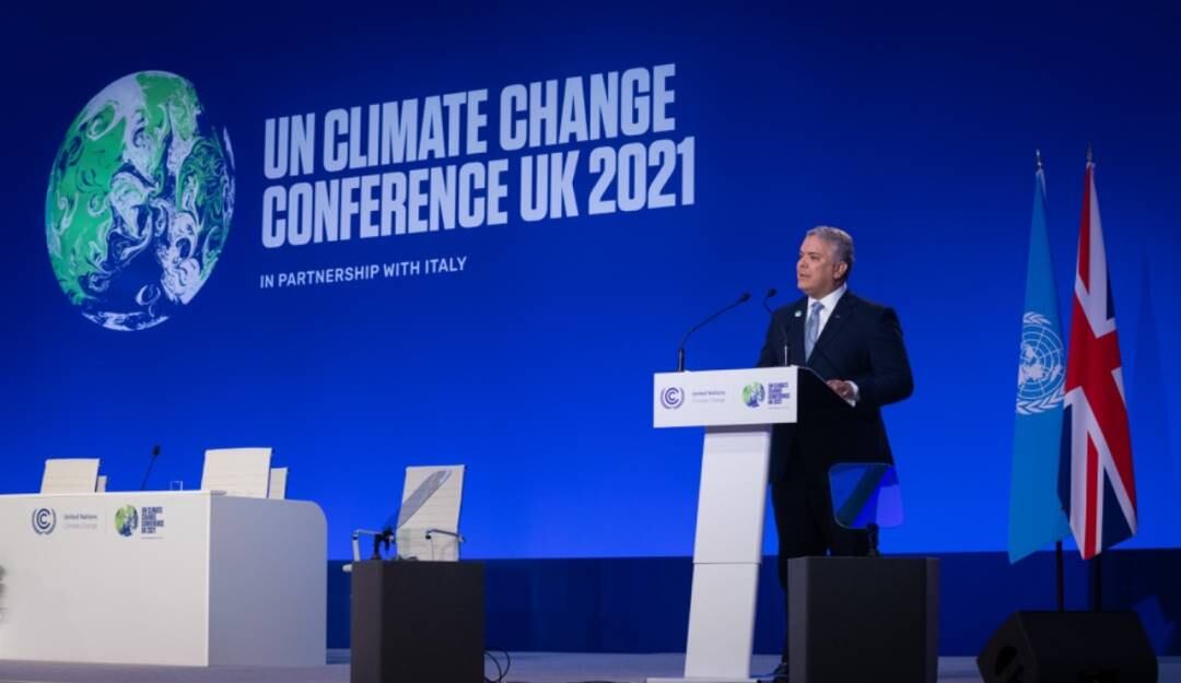 Presidente Ivan Duque en la COP26