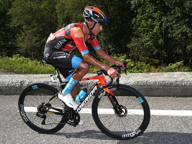 Santiago Buitrago, pedalista del Bahrain - Victorious. (Photo by Tim de Waele/Getty Images)