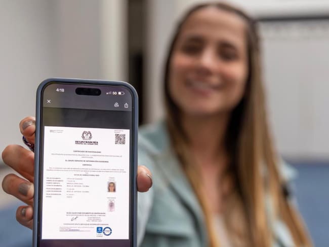 Así puede sacar el certificado de nacionalidad con cédula digital desde el celular y sin hacer filas. Crédito: Página Web Registraduría Nacional del Estado Civil