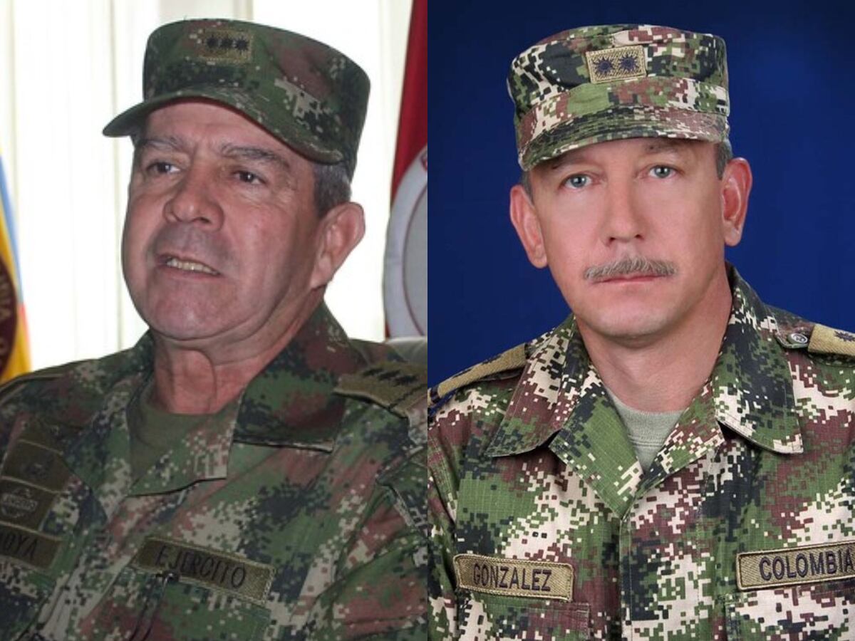 Mario Montoya y Óscar González. Foto: ARCHIVO, EJÉRCITO NACIONAL