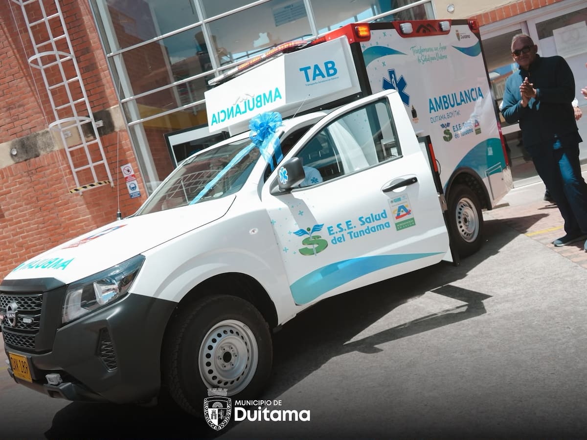 S-Salud del Tundama adquiere ambulancia para transporte asistencial básico