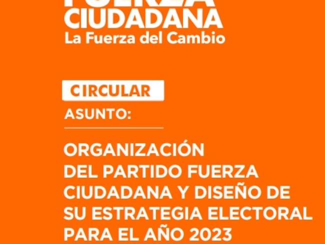 Así está el cronograma de trabajo de Fuerza Ciudadana para las elecciones de octubre