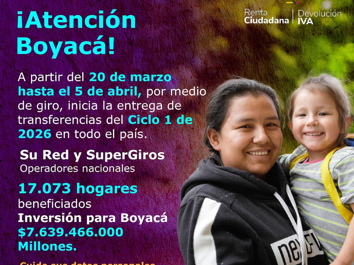 Más de 17 mil hogares recibirán pagos de renta ciudadana e IVA