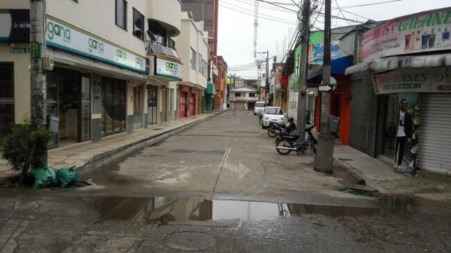 El comercio y la vía Panamericana, continúan cerrada como consecuencia de las alteraciones.. Foto: La W