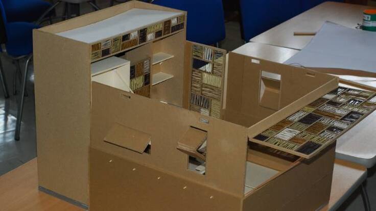 Diseño de casas en cartón impermeable