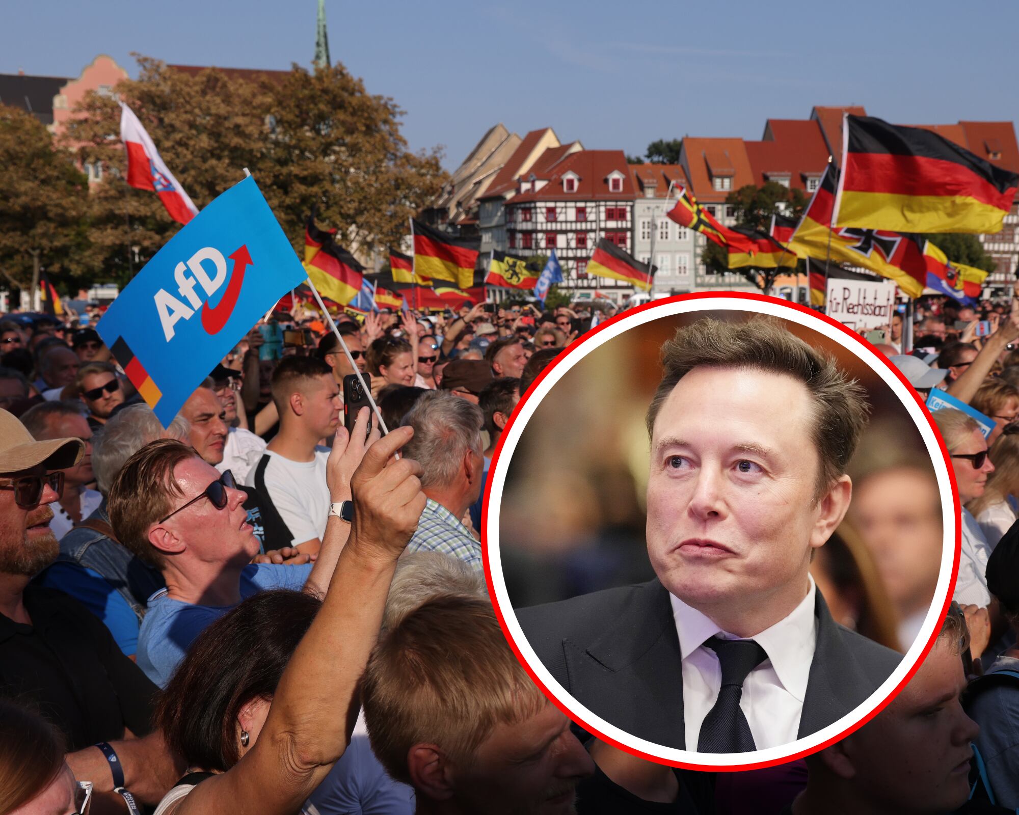 El gobierno alemán advirtió que el respaldo directo de Elon Musk al partido de ultraderecha AfD está influyendo en la jornada electoral legislativa.
(Foto: Caracol Radio / Getty )