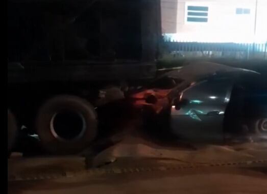 Accidente de tránsito en la calle 30, en Soledad. Foto: Captura de video.