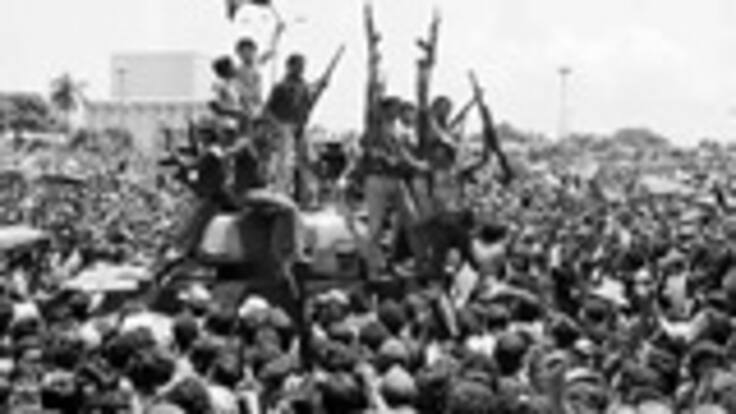 Los sandinistas llegan a Managua