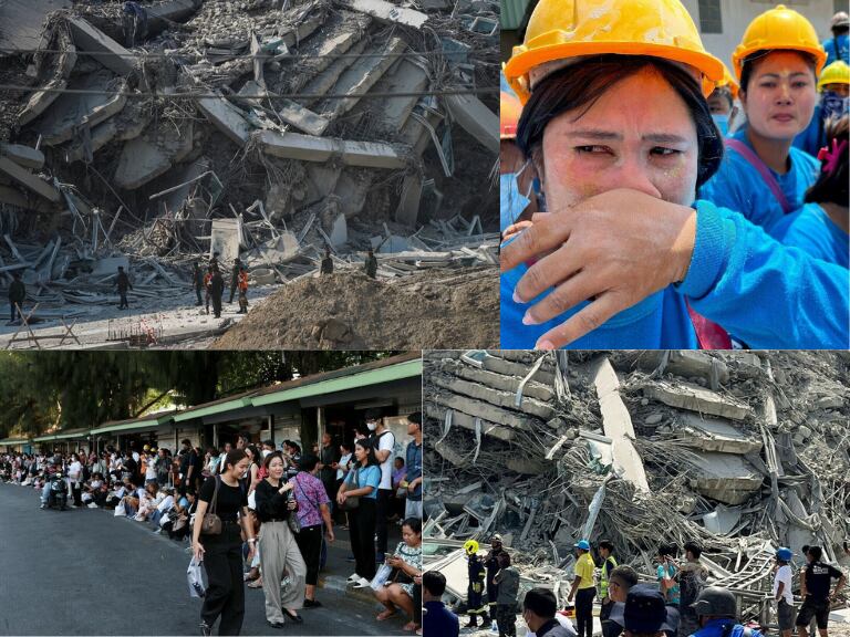 Terremoto HOY en Birmania y Tailandia. Fotos tomadas de X