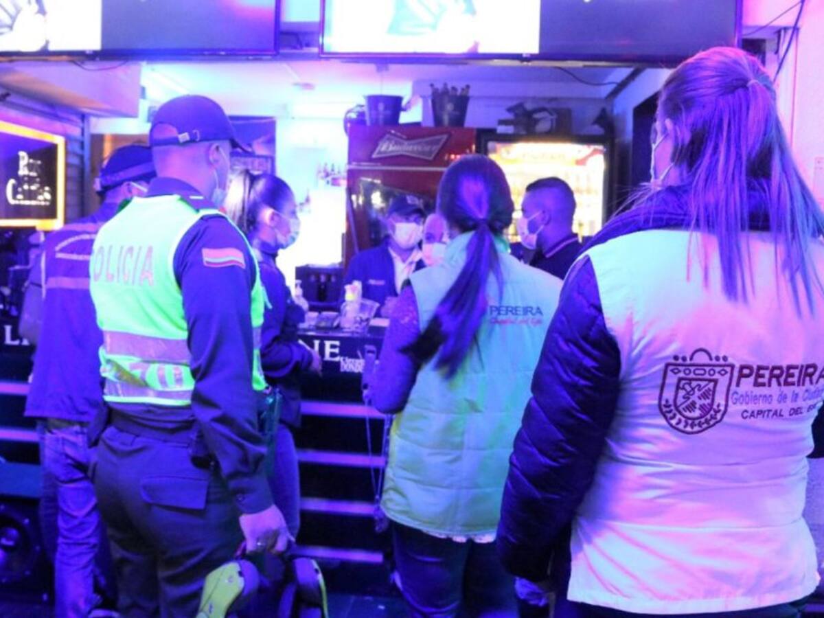 20 menores de edad fueron hallados en establecimientos nocturnos en Pereira