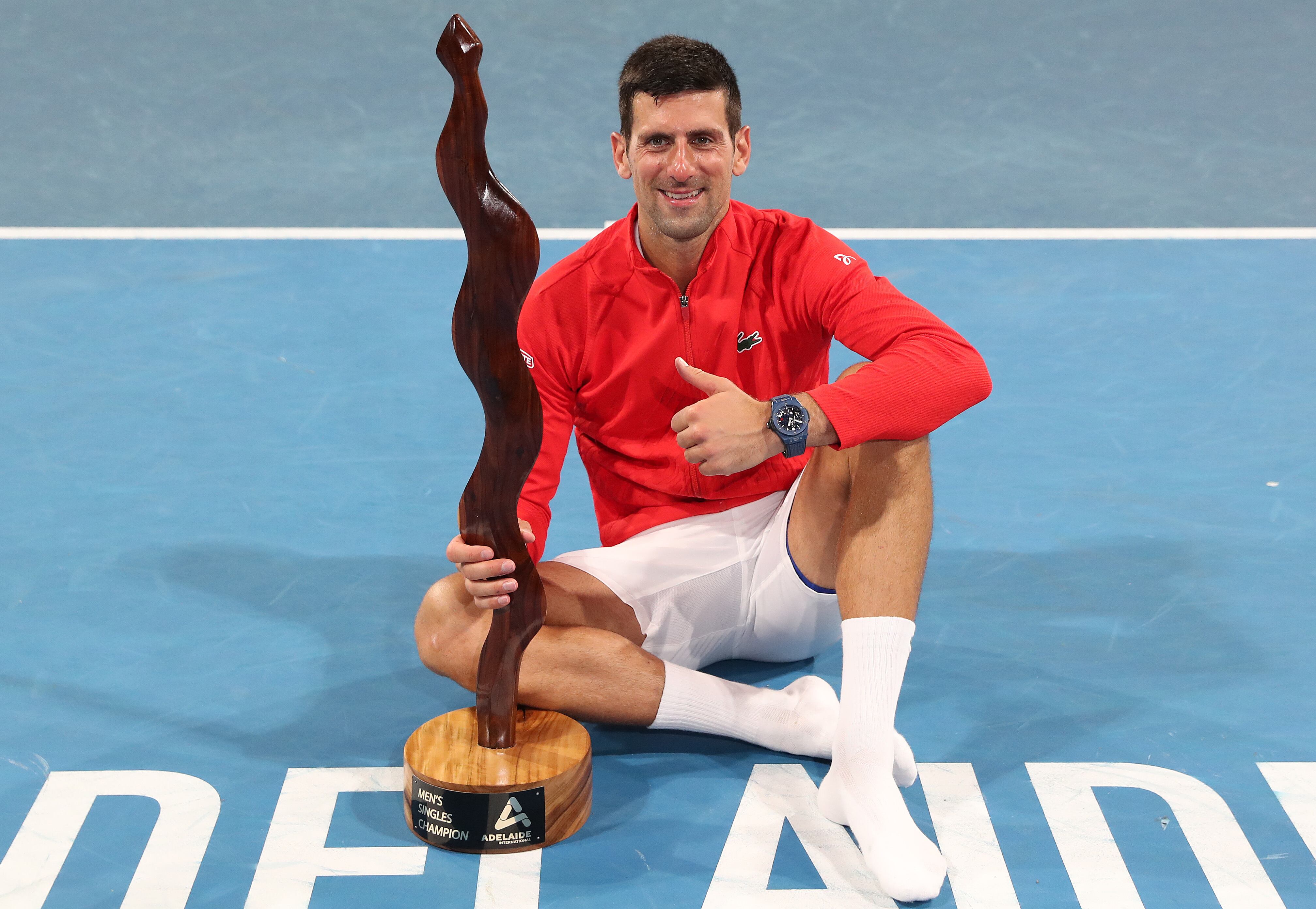 Novak Djokovic conquistó el Torneo de Adelaide. (Photo by Sarah Reed/Getty Images)