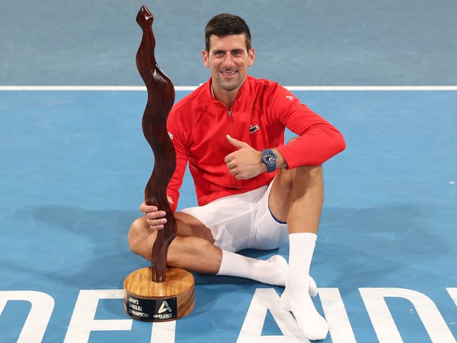 Novak Djokovic conquistó el Torneo de Adelaide. (Photo by Sarah Reed/Getty Images)