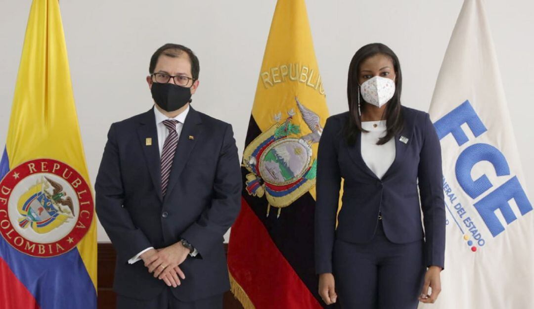 Fiscal Francisco Barbosa (Colombia) Fiscal Diana Salazar (Ecuador) 