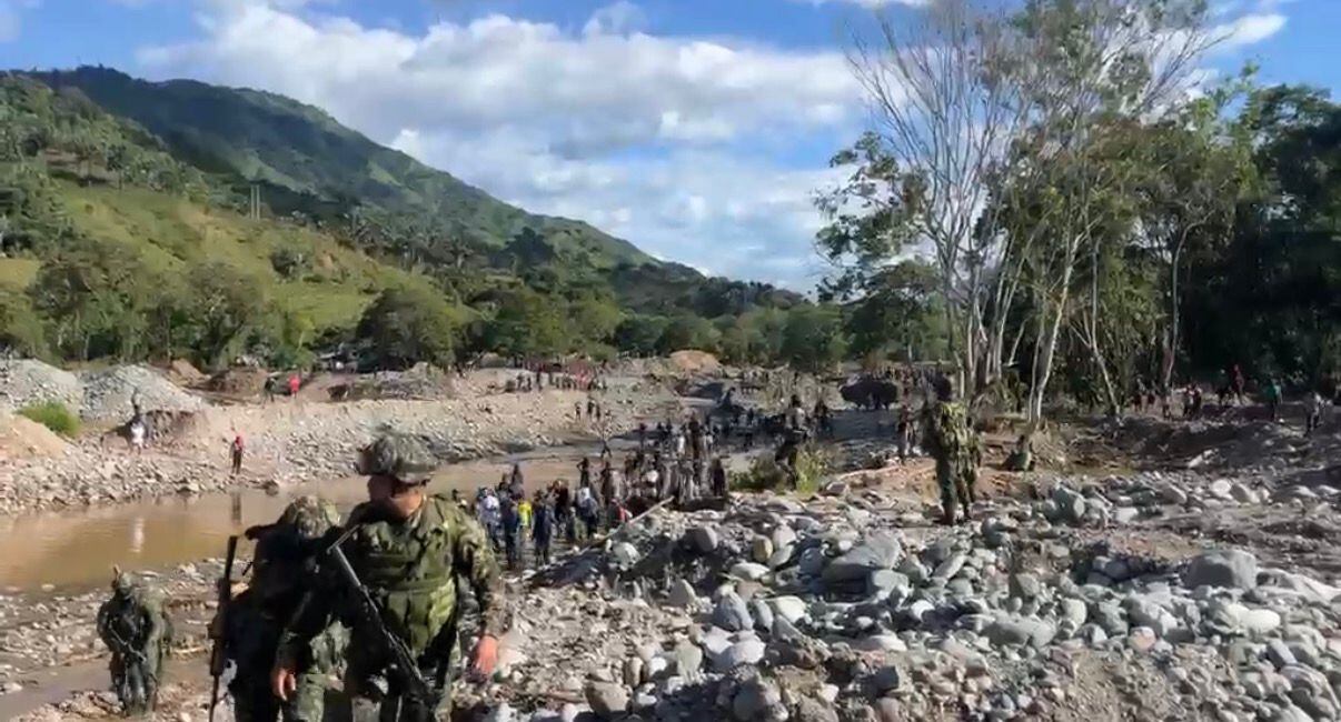 Asonada en Ataco, Tolima. Foto: Suministrada