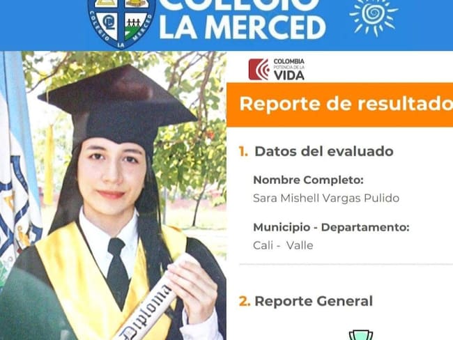 Sara Mishel Vargas logró puntaje perfecto en el Icfes