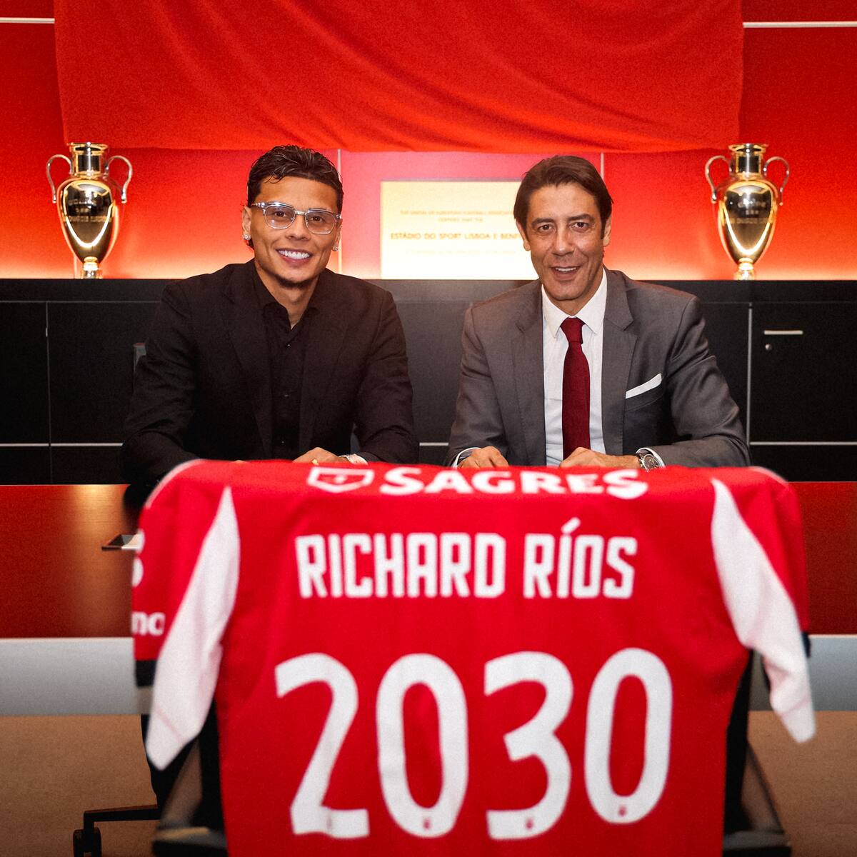 Emocionantes primeras palabras de Richard Ríos como jugador del Benfica
