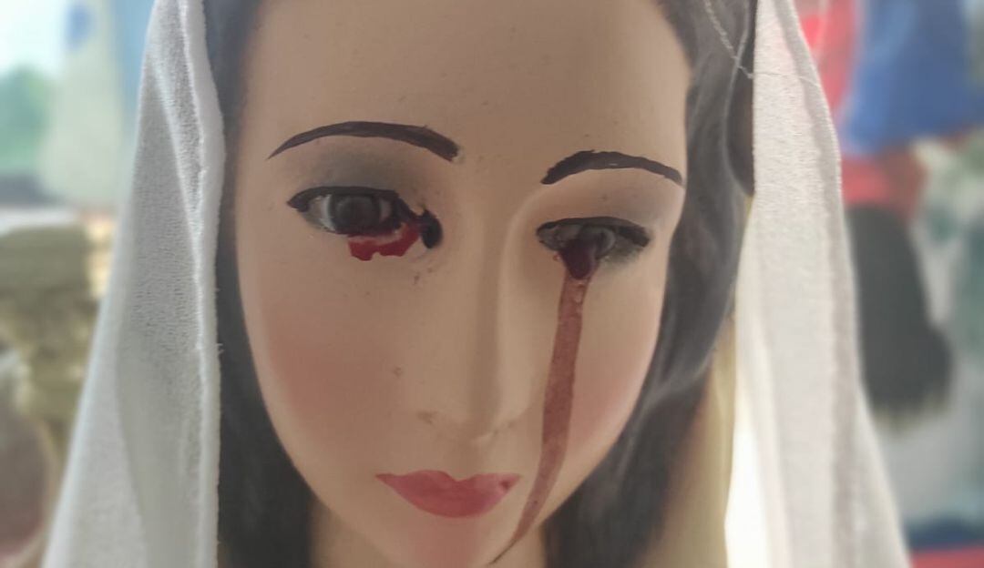 VIDEO: Virgen ha llorado sangre en Bucaramanga