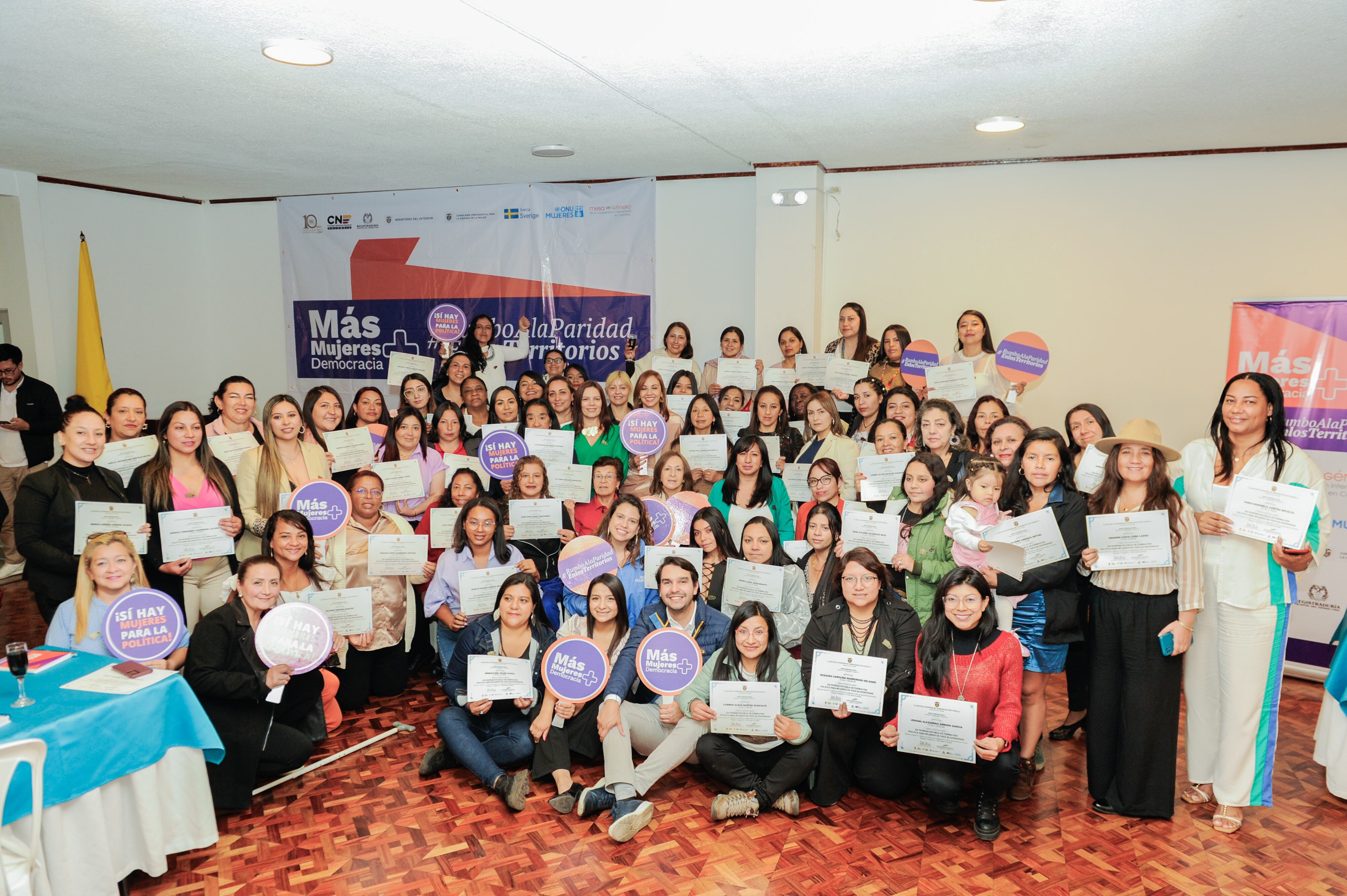 Graduación diplomado Escuela de formación política en Paridad” en Nariño
