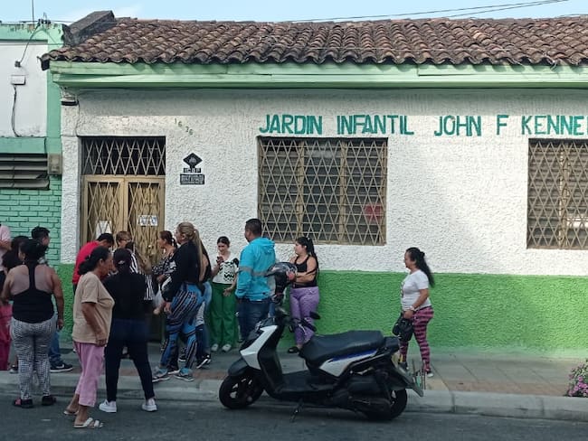 Protesta por cierre de jardín infantil del ICBF en Bucaramanga
