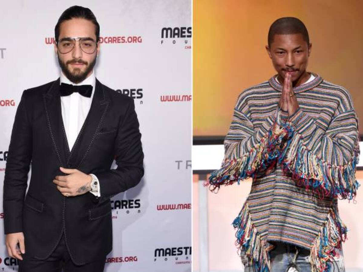 ¿Maluma y Pharrell Williams preparan alguna sorpresa?