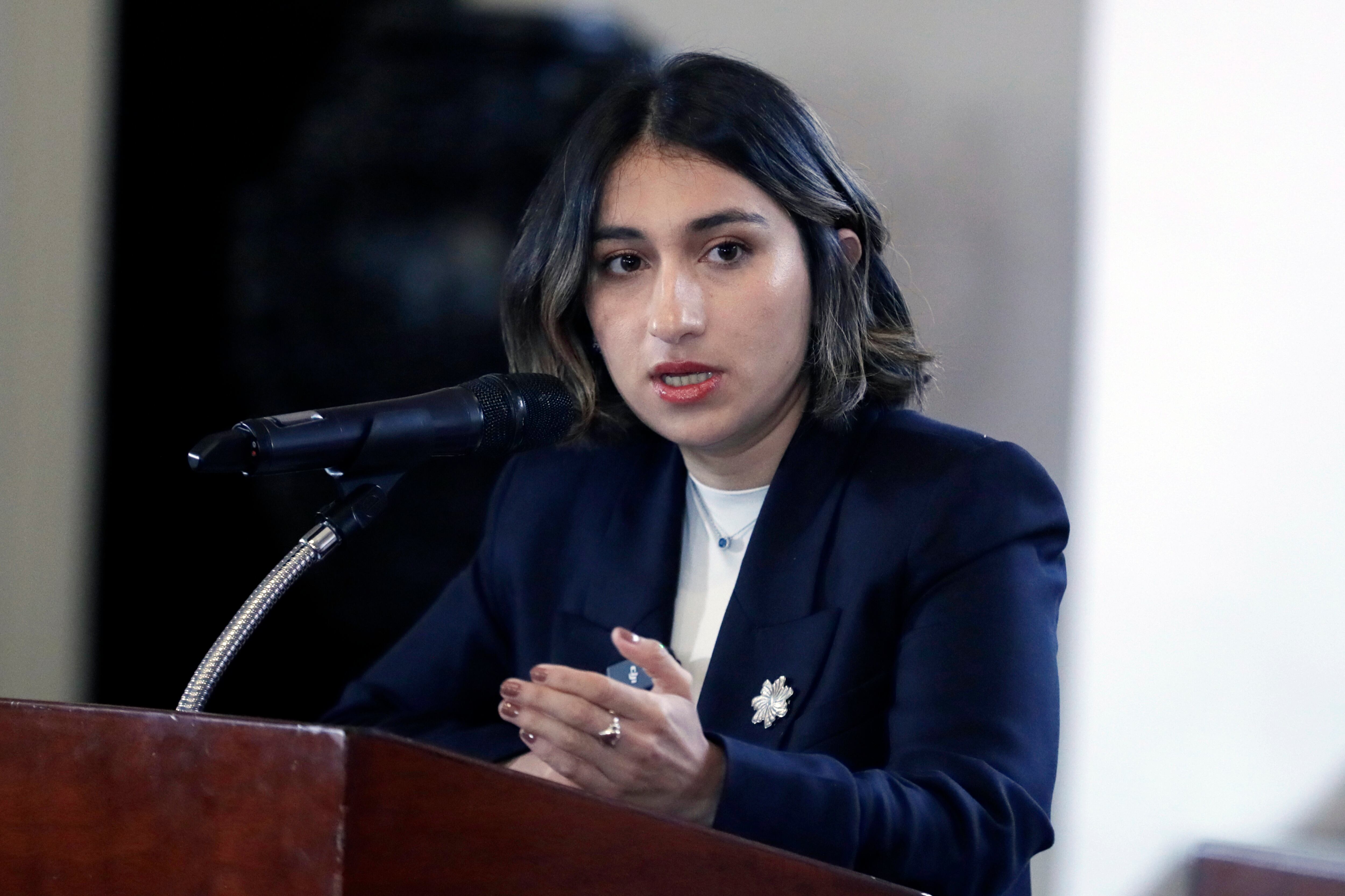 Canciller Kaura Sarabia gestiona crisis con Estados Unidos tras llamado a consultas del embajador McNamara. EFE/EPA/CARLOS ORTEGA