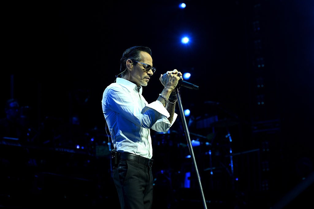 LAS VEGAS, NEVADA - FEBRUARY 13: Marc Anthony performs onstage during the debut of his new Las Vegas residency "VEGAS…MY WAY!" at BleauLive Theater inside Fontainebleau Las Vegas on February 13, 2026 in Las Vegas, Nevada. (Photo by Denise Truscello/Getty Images for Live Nation Las Vegas)